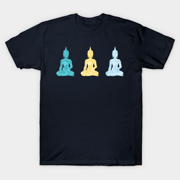 3 Buddhas T-Shirt by XOOXOO